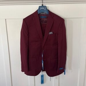 NWT Sean Alexander Burgundy suit